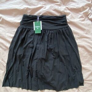 HALARA Women's Elegant Black A-Line Skirt